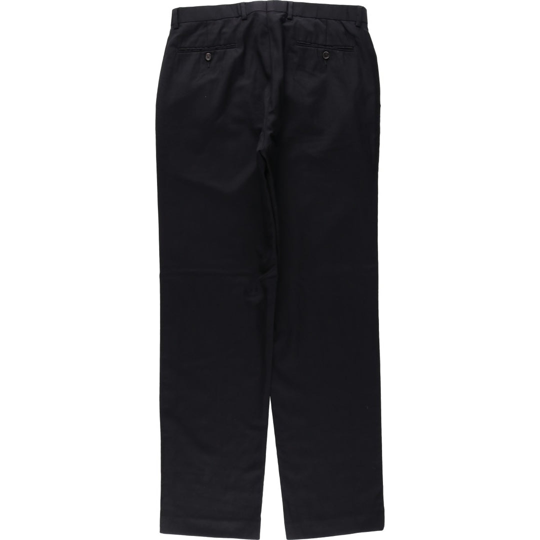 Ralph Lauren LAUREN Wool pants, slacks, men's, W34 equivalent wool black type Vintage Second Hand