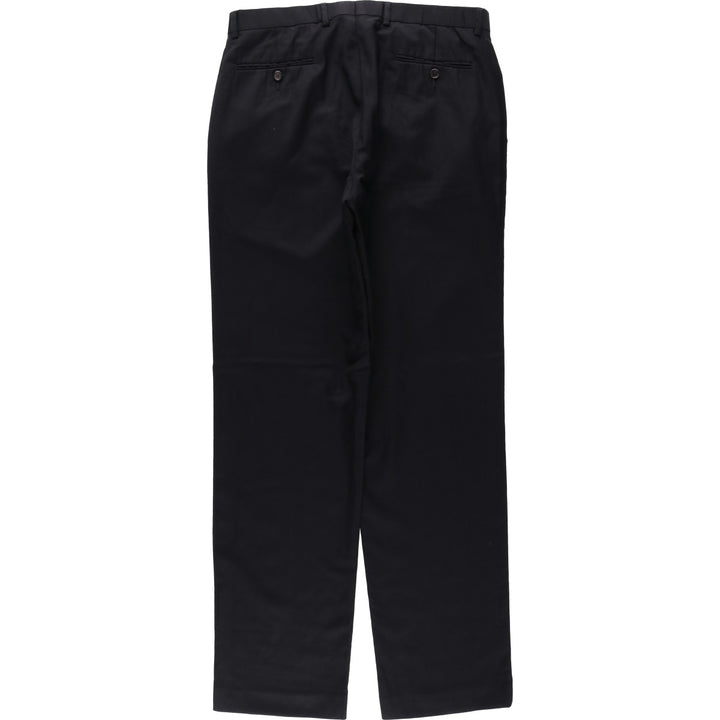 Ralph Lauren LAUREN Wool pants, slacks, men's, W34 equivalent wool black type Vintage Second Hand