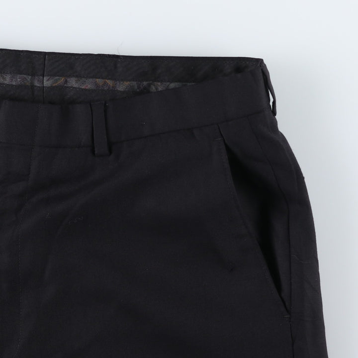 Ralph Lauren LAUREN Wool pants, slacks, men's, W34 equivalent wool black type Vintage Second Hand