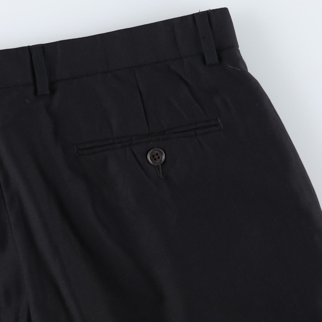 Ralph Lauren LAUREN Wool pants, slacks, men's, W34 equivalent wool black type Vintage Second Hand