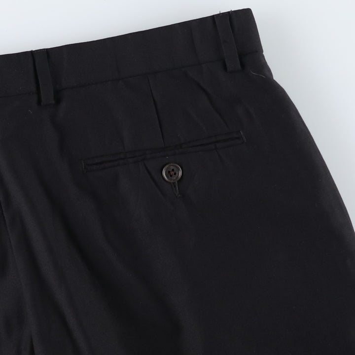 Ralph Lauren LAUREN Wool pants, slacks, men's, W34 equivalent wool black type Vintage Second Hand