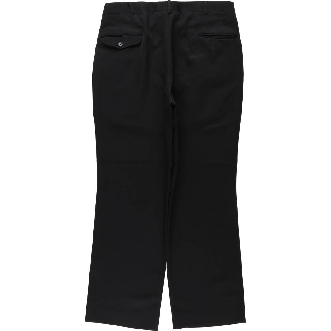 ~90'S Potomac Collection Two-Pleat Slacks Pants, Made in USA, Men's W35 (approx.) unclear black type Vintage Second Hand