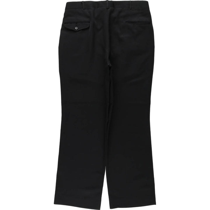 ~90'S Potomac Collection Two-Pleat Slacks Pants, Made in USA, Men's W35 (approx.) unclear black type Vintage Second Hand
