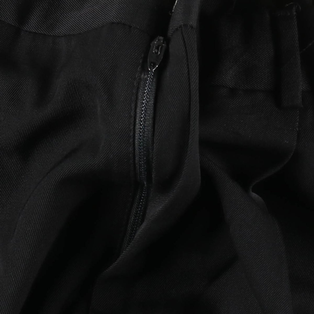 ~90'S Potomac Collection Two-Pleat Slacks Pants, Made in USA, Men's W35 (approx.) unclear black type Vintage Second Hand