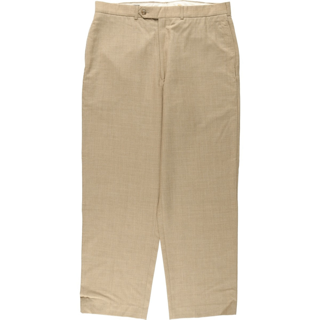 Lands' End wool trousers, men's size W36 (approx.) wool Beige type Vintage Second Hand
