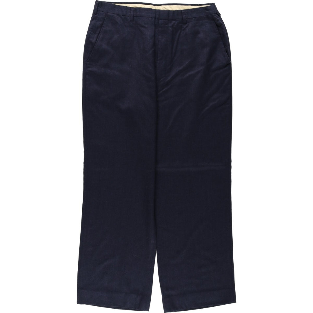 Men's slacks pants, size W33 unclear navy blue type Vintage Second Hand