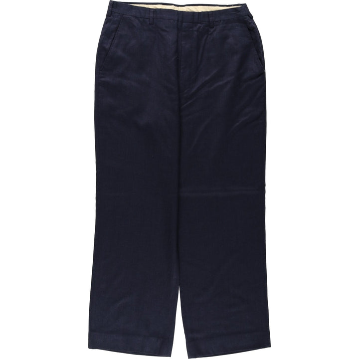 Men's slacks pants, size W33 unclear navy blue type Vintage Second Hand