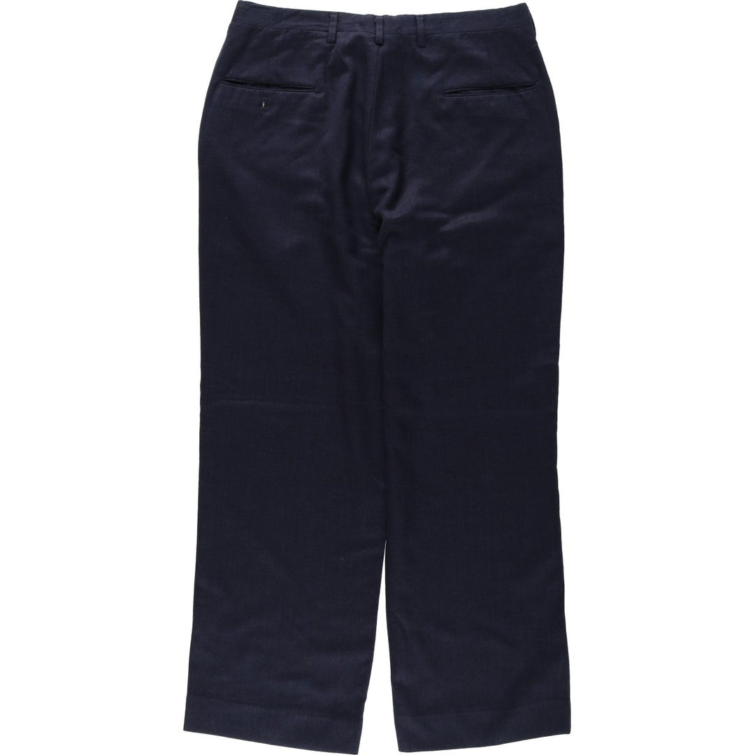 Men's slacks pants, size W33 unclear navy blue type Vintage Second Hand