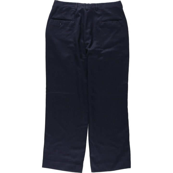 Men's slacks pants, size W33 unclear navy blue type Vintage Second Hand
