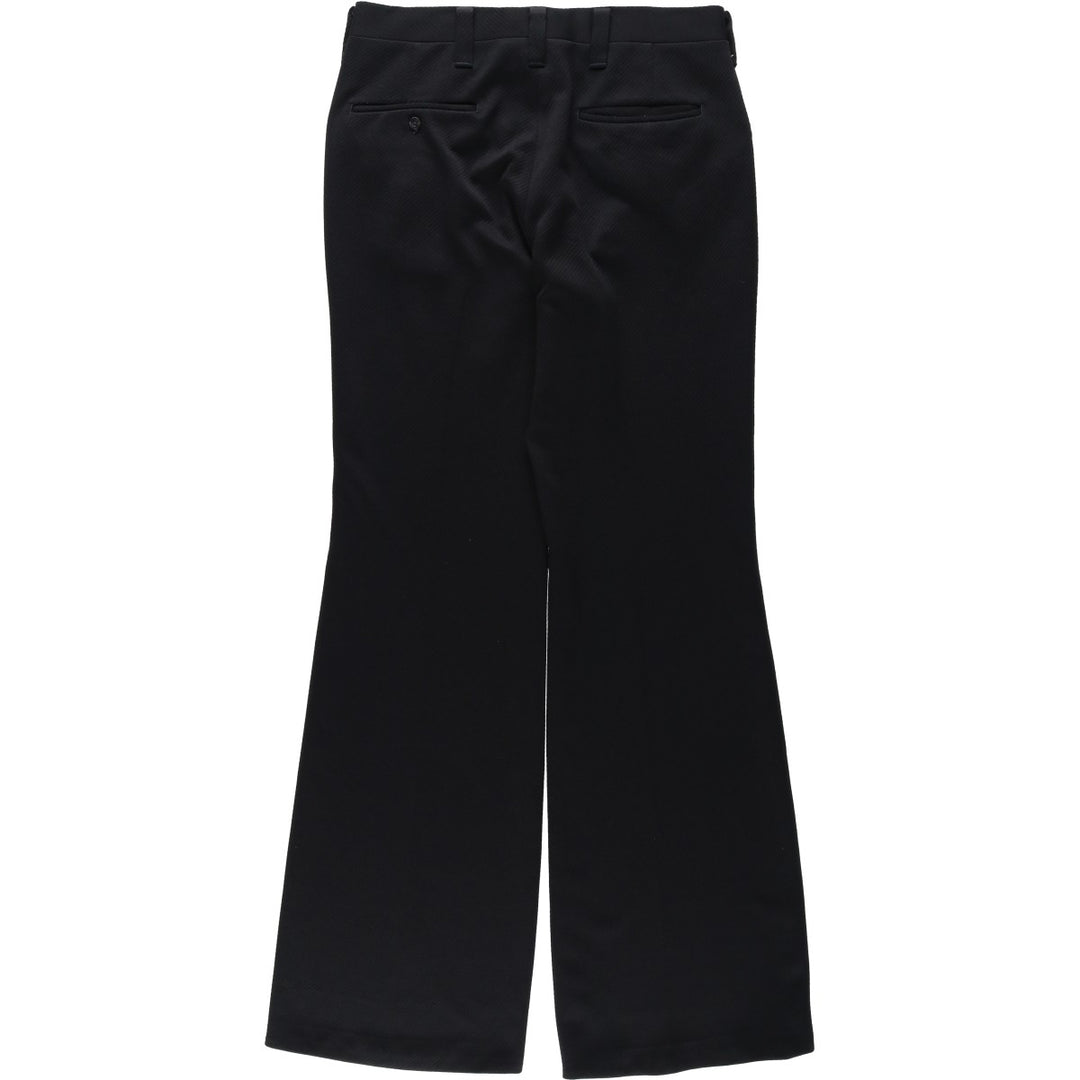 HAGGAR MUSTANG KNITS Flare Pants, Men's W31 (approx.) unclear black type Vintage Second Hand