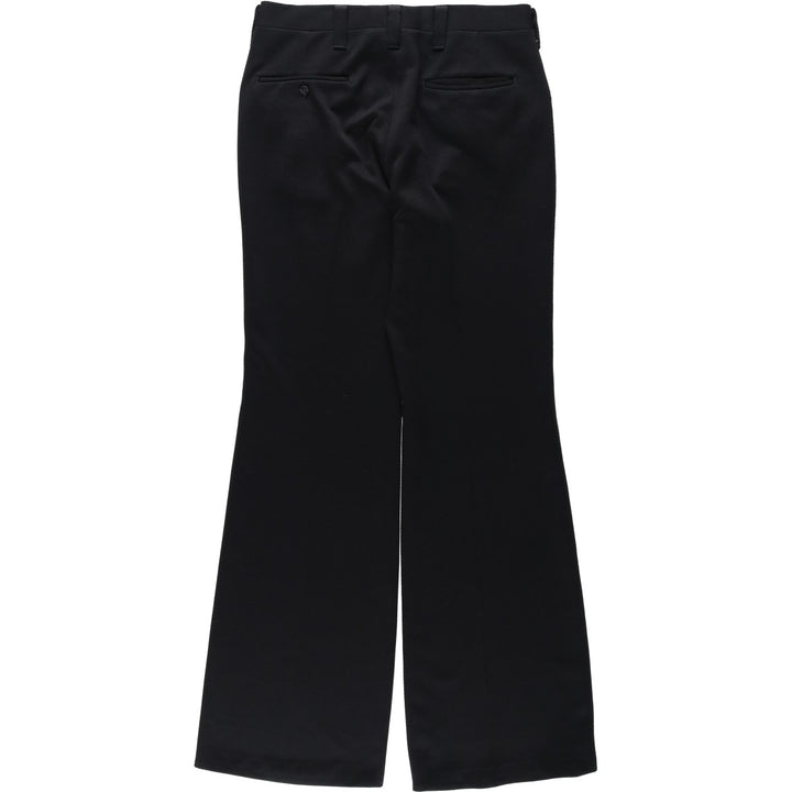 HAGGAR MUSTANG KNITS Flare Pants, Men's W31 (approx.) unclear black type Vintage Second Hand