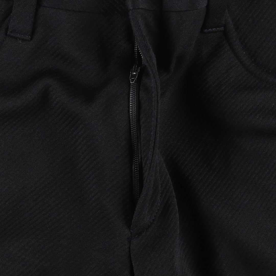 HAGGAR MUSTANG KNITS Flare Pants, Men's W31 (approx.) unclear black type Vintage Second Hand