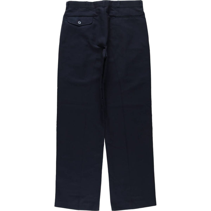 ~90'S HAGGER The Gallery Two-Pleat Slacks Pants, Made in USA, Men's W32 (approx.), Vintage unclear navy blue type Vintage Second Hand