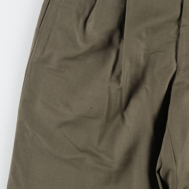 Ralph Lauren TOTAL COMFORT two-pleat wool trousers, men's size W35 (approx.) wool walnut Vintage Second Hand