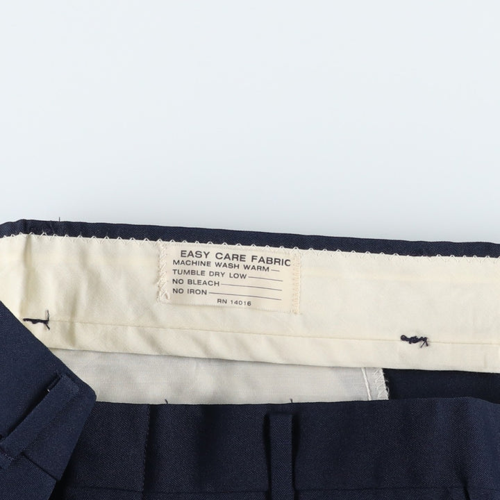 Men's slacks pants, size W34 unclear navy blue type Vintage Second Hand