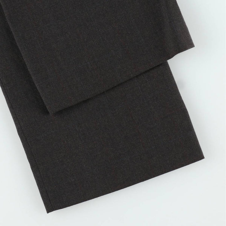 Check Pattern Slacks Pants Men's W34 unclear gray type Vintage Second Hand