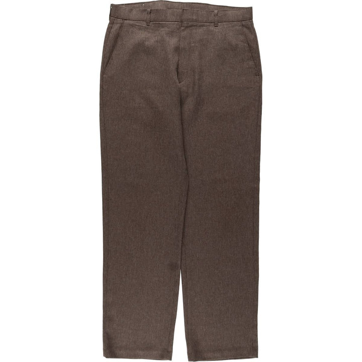 90'S Levi's Action Slacks, Made in USA, Men's, Size 35, Vintage polyester brown type Vintage Second Hand
