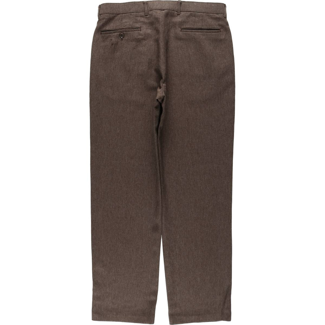 90'S Levi's Action Slacks, Made in USA, Men's, Size 35, Vintage polyester brown type Vintage Second Hand