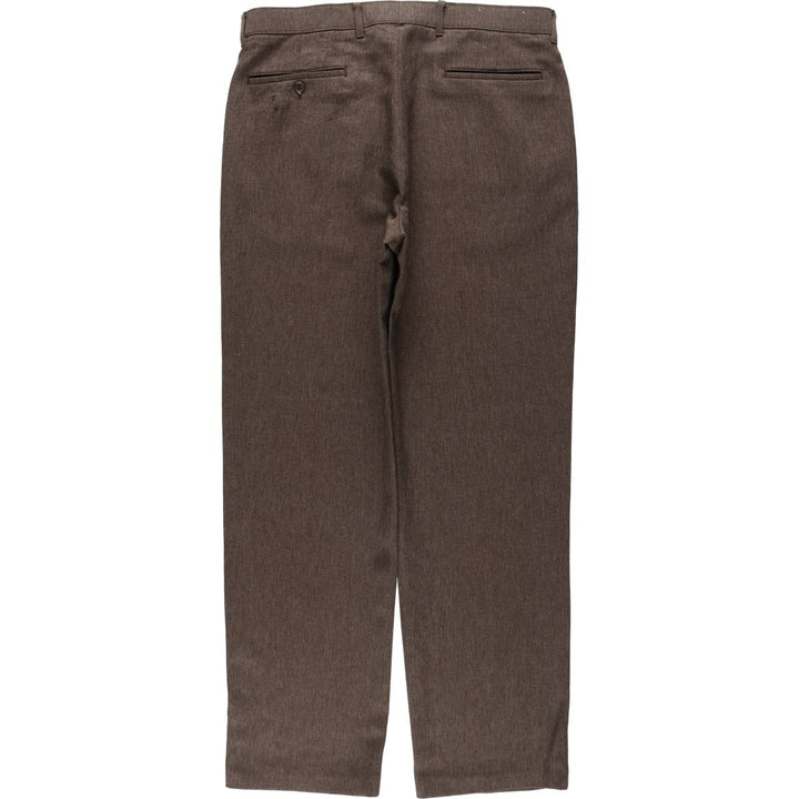 90'S Levi's Action Slacks, Made in USA, Men's, Size 35, Vintage polyester brown type Vintage Second Hand