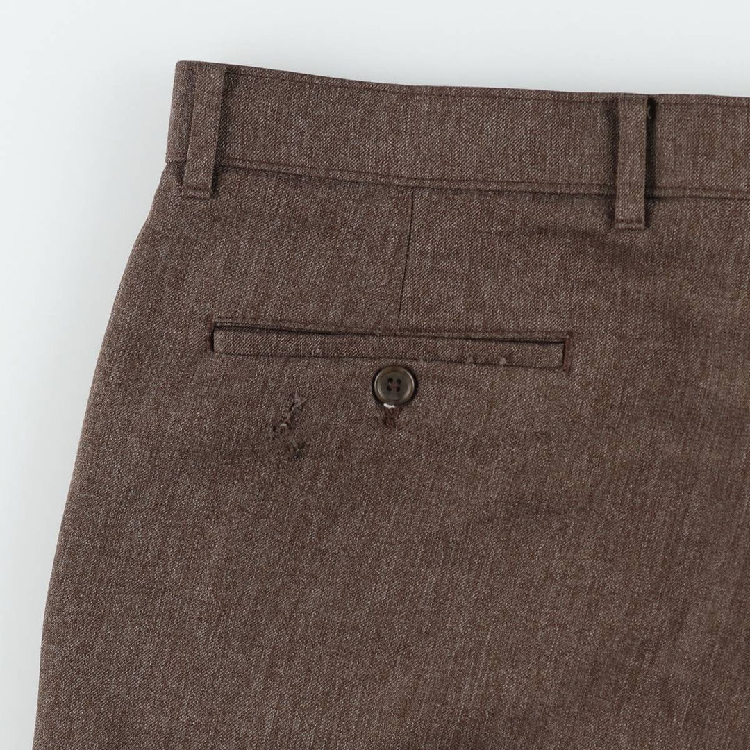 90'S Levi's Action Slacks, Made in USA, Men's, Size 35, Vintage polyester brown type Vintage Second Hand