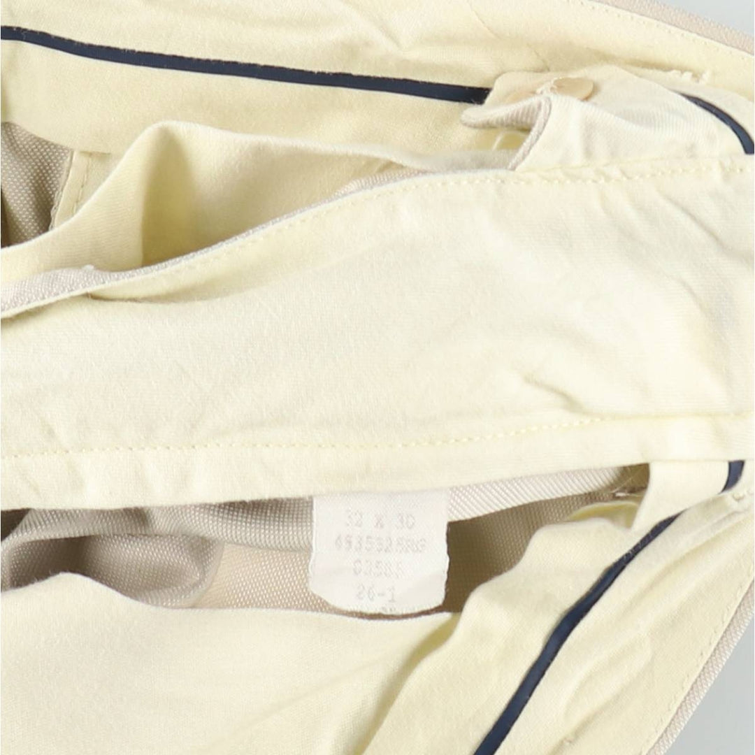 Ralph Lauren POLO GOLF two-pleat slacks, men's size W33 polyester Beige type Vintage Second Hand