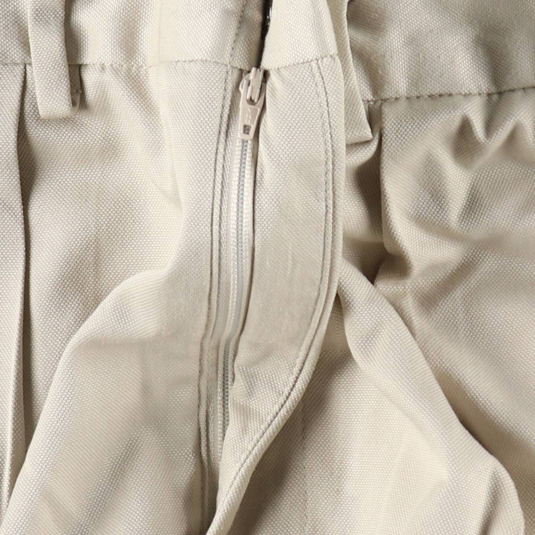 Ralph Lauren POLO GOLF two-pleat slacks, men's size W33 polyester Beige type Vintage Second Hand