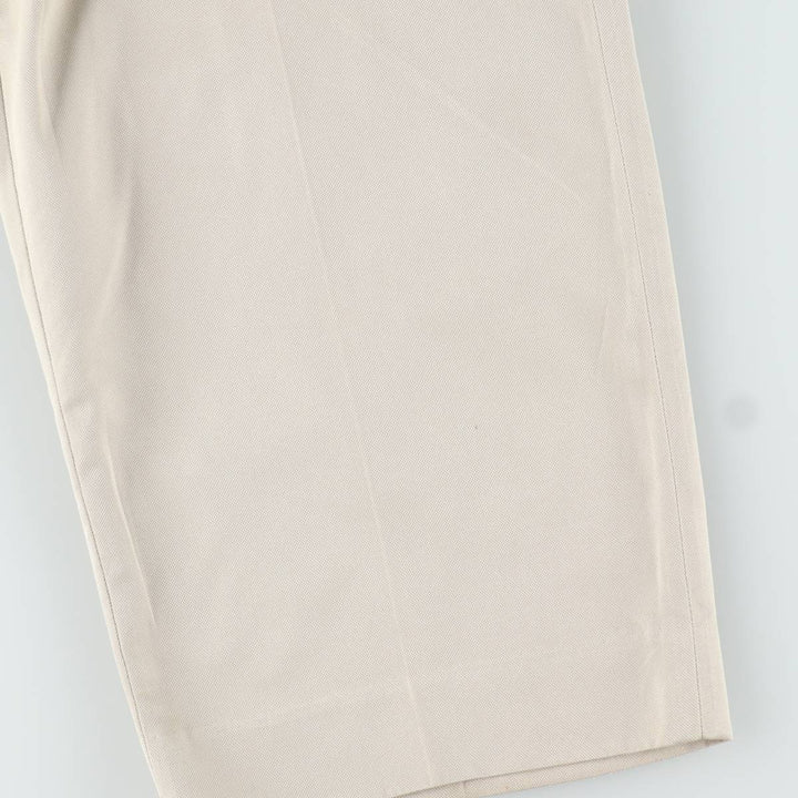 Ralph Lauren POLO GOLF two-pleat slacks, men's size W33 polyester Beige type Vintage Second Hand