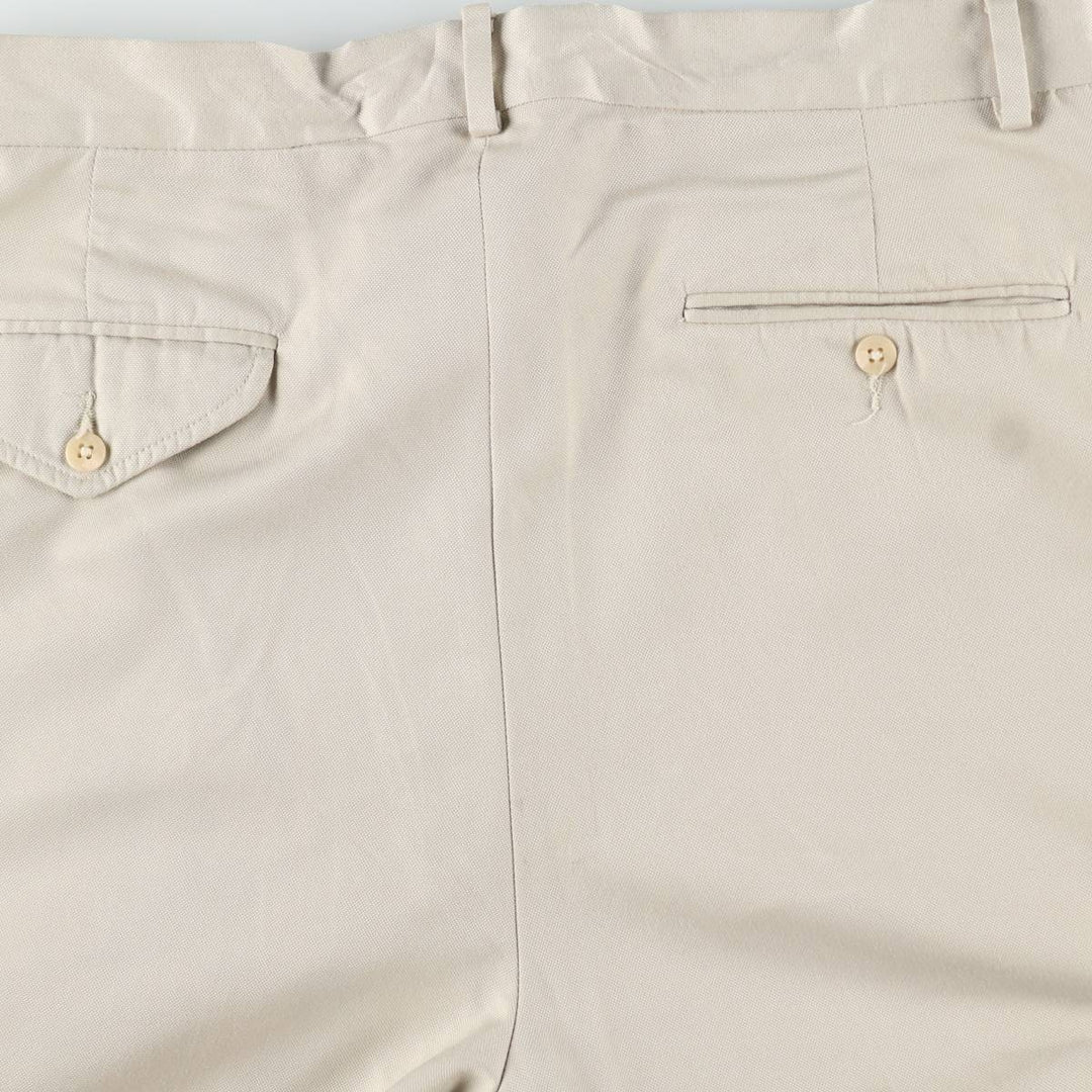 Ralph Lauren POLO GOLF two-pleat slacks, men's size W33 polyester Beige type Vintage Second Hand