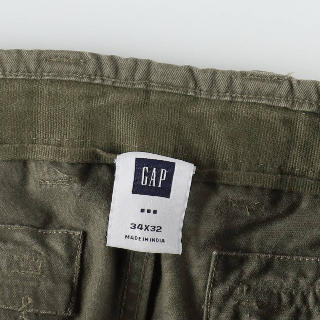 2000'S GAP Military Cargo Pants, Men's Size W36 (approx.) cotton Khaki type Vintage Second Hand