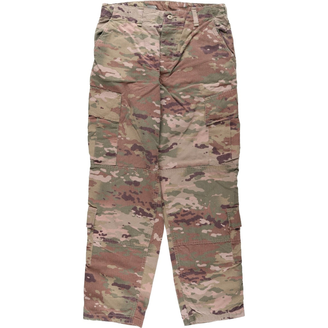 Genuine US military issue Multicam camouflage ripstop military cargo pants/combat pants, made in the USA, MEDIUM-REGULAR (equivalent to men's W35). Rayon Khaki type Vintage Second Hand