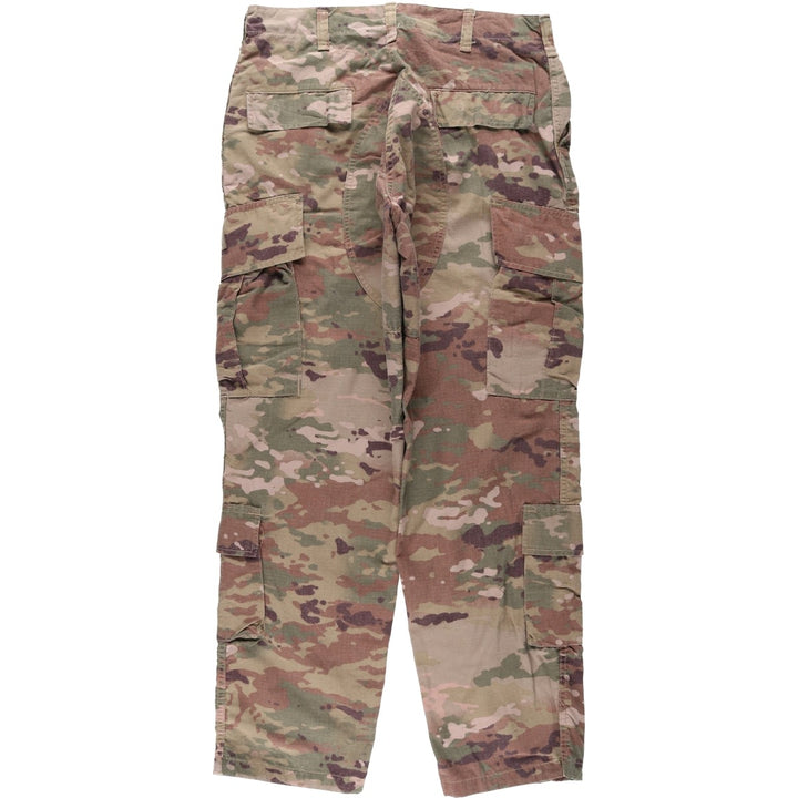 Genuine US military issue Multicam camouflage ripstop military cargo pants/combat pants, made in the USA, MEDIUM-REGULAR (equivalent to men's W35). Rayon Khaki type Vintage Second Hand