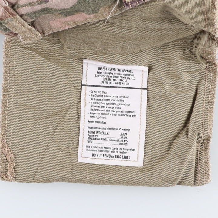 Genuine US military issue Multicam camouflage ripstop military cargo pants/combat pants, made in the USA, MEDIUM-REGULAR (equivalent to men's W35). Rayon Khaki type Vintage Second Hand