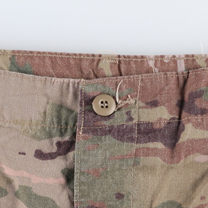 Genuine US military issue Multicam camouflage ripstop military cargo pants/combat pants, made in the USA, MEDIUM-REGULAR (equivalent to men's W35). Rayon Khaki type Vintage Second Hand