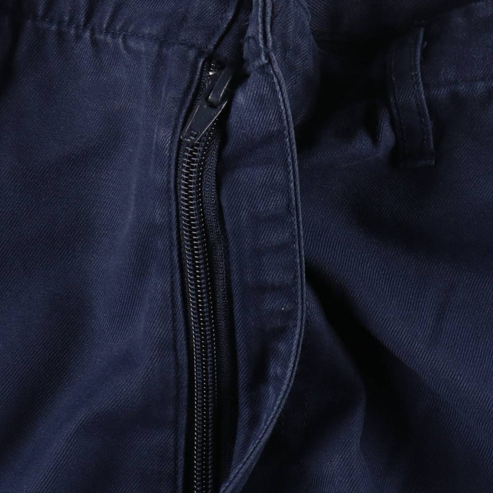 Double-knee military cargo pants, men's size W30 equivalent. unclear navy blue type Vintage Second Hand