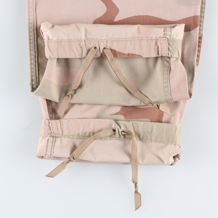 US Military Camouflage Pattern 3C Desert Camo Military Cargo Pants Combat Pants MEDIUM-REGULAR Men's W33 equivalent cotton Beige type Vintage Second Hand