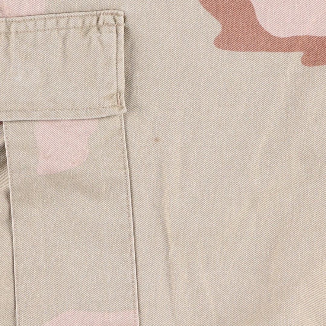 US Military Camouflage Pattern 3C Desert Camo Military Cargo Pants Combat Pants MEDIUM-REGULAR Men's W33 equivalent cotton Beige type Vintage Second Hand