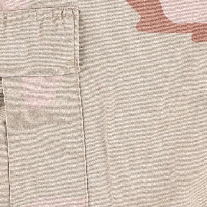 US Military Camouflage Pattern 3C Desert Camo Military Cargo Pants Combat Pants MEDIUM-REGULAR Men's W33 equivalent cotton Beige type Vintage Second Hand