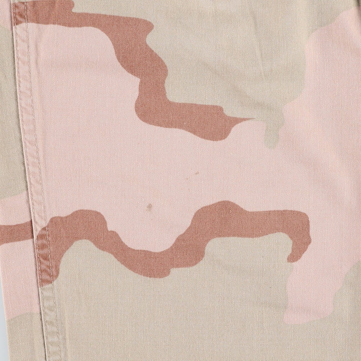US Military Camouflage Pattern 3C Desert Camo Military Cargo Pants Combat Pants MEDIUM-REGULAR Men's W33 equivalent cotton Beige type Vintage Second Hand