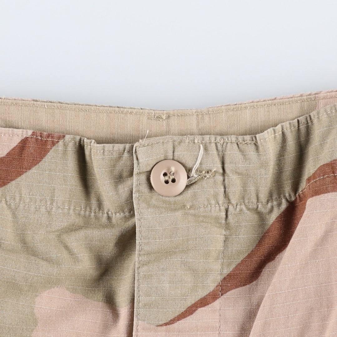 1990'S US Military Issue 3C Desert Camo Ripstop Military Cargo Pants Combat Pants Made in USA Large-Regular Nylon Beige type Vintage Second Hand