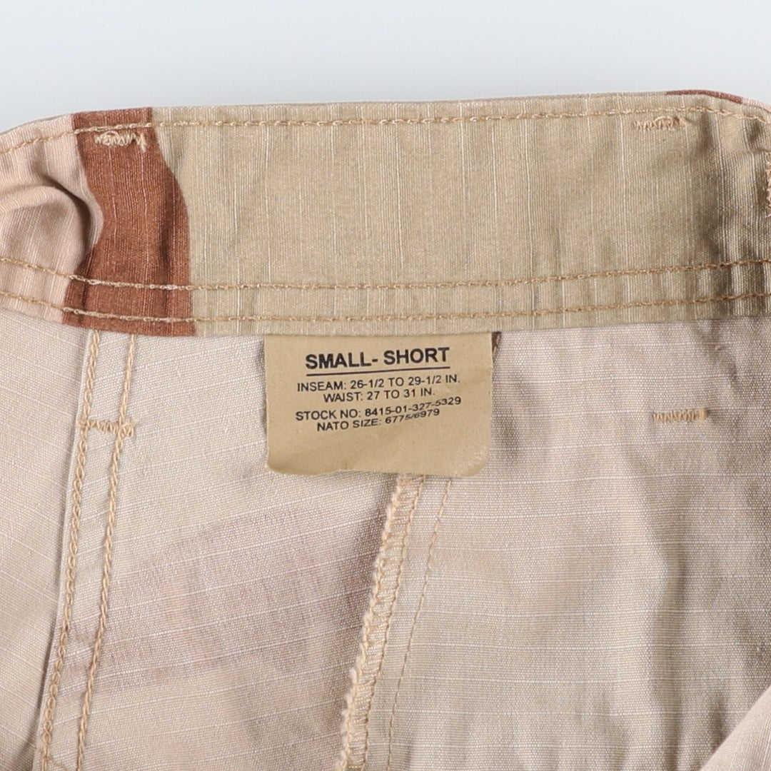 2000'S US Military Issue Camouflage Pattern 3C Desert Camo Ripstop Military Cargo Pants Combat Pants Made in USA Men's W32 (approx.) Nylon Beige type Vintage Second Hand
