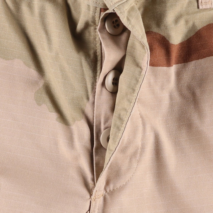 2000'S US Military Issue Camouflage Pattern 3C Desert Camo Ripstop Military Cargo Pants Combat Pants Made in USA Men's W32 (approx.) Nylon Beige type Vintage Second Hand