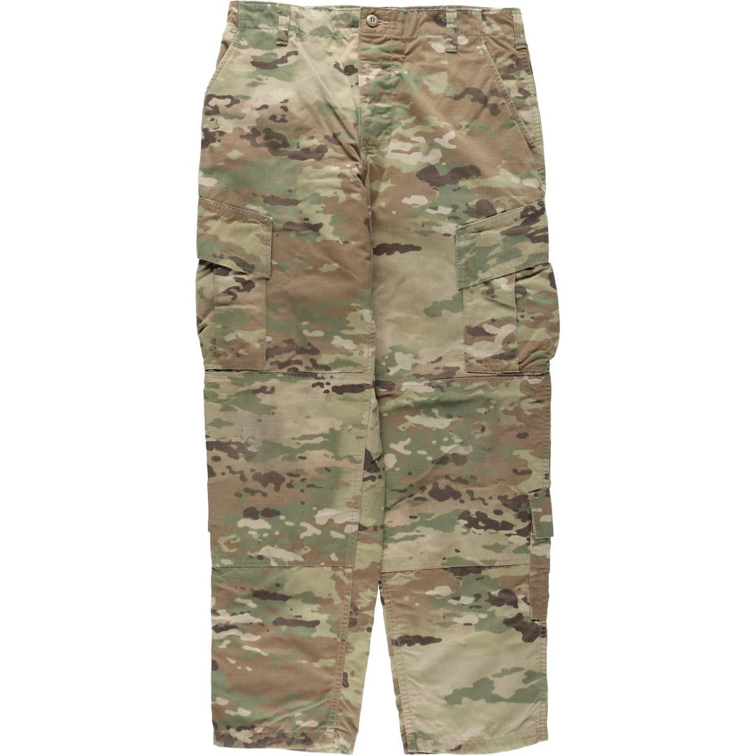Genuine US military issue Multicam camouflage ripstop military cargo pants/combat pants, made in the USA, MEDIUM-REGULAR (equivalent to men's W35). Nylon Khaki type Vintage Second Hand