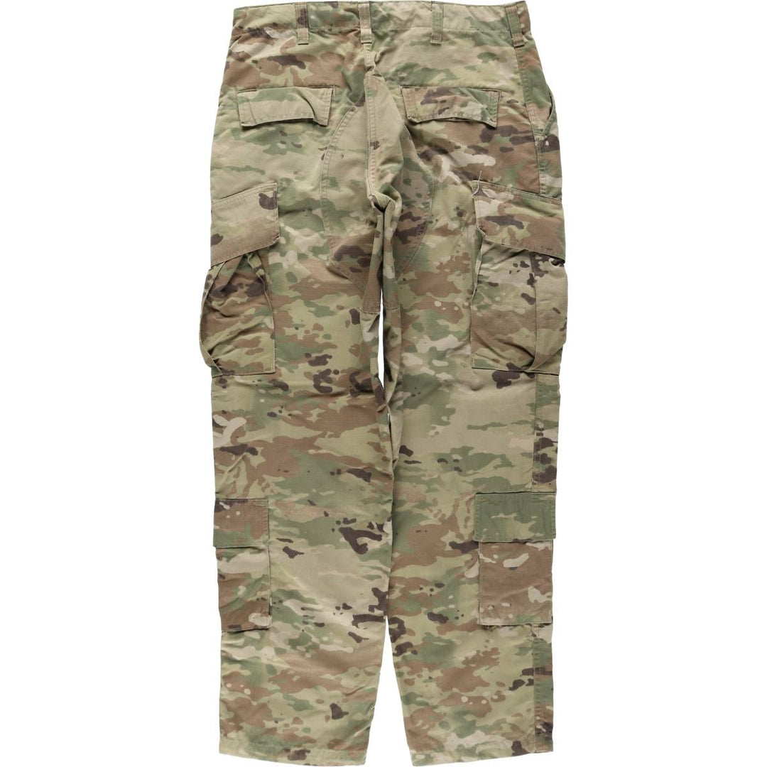 Genuine US military issue Multicam camouflage ripstop military cargo pants/combat pants, made in the USA, MEDIUM-REGULAR (equivalent to men's W35). Nylon Khaki type Vintage Second Hand