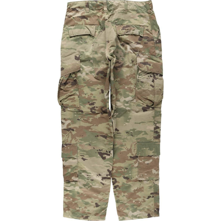 Genuine US military issue Multicam camouflage ripstop military cargo pants/combat pants, made in the USA, MEDIUM-REGULAR (equivalent to men's W35). Nylon Khaki type Vintage Second Hand