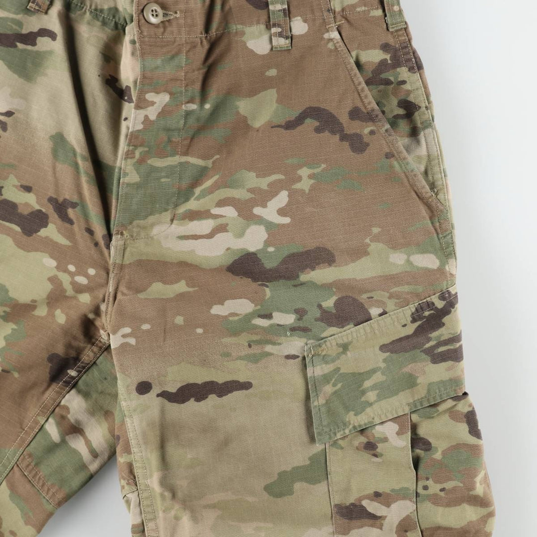 Genuine US military issue Multicam camouflage ripstop military cargo pants/combat pants, made in the USA, MEDIUM-REGULAR (equivalent to men's W35). Nylon Khaki type Vintage Second Hand