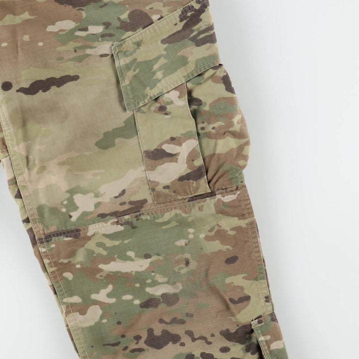 Genuine US military issue Multicam camouflage ripstop military cargo pants/combat pants, made in the USA, MEDIUM-REGULAR (equivalent to men's W35). Nylon Khaki type Vintage Second Hand