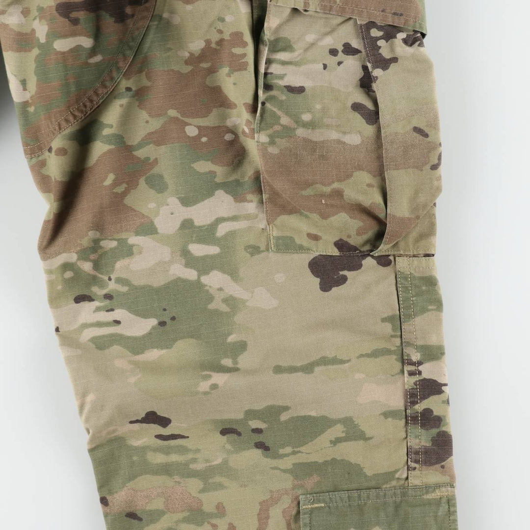 Genuine US military issue Multicam camouflage ripstop military cargo pants/combat pants, made in the USA, MEDIUM-REGULAR (equivalent to men's W35). Nylon Khaki type Vintage Second Hand