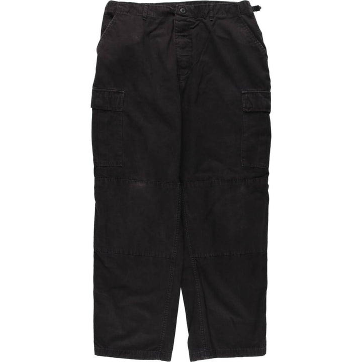 ROTHCO Ripstop Military Cargo Pants Combat Pants Men's W39 (approx.) cotton black type Vintage Second Hand