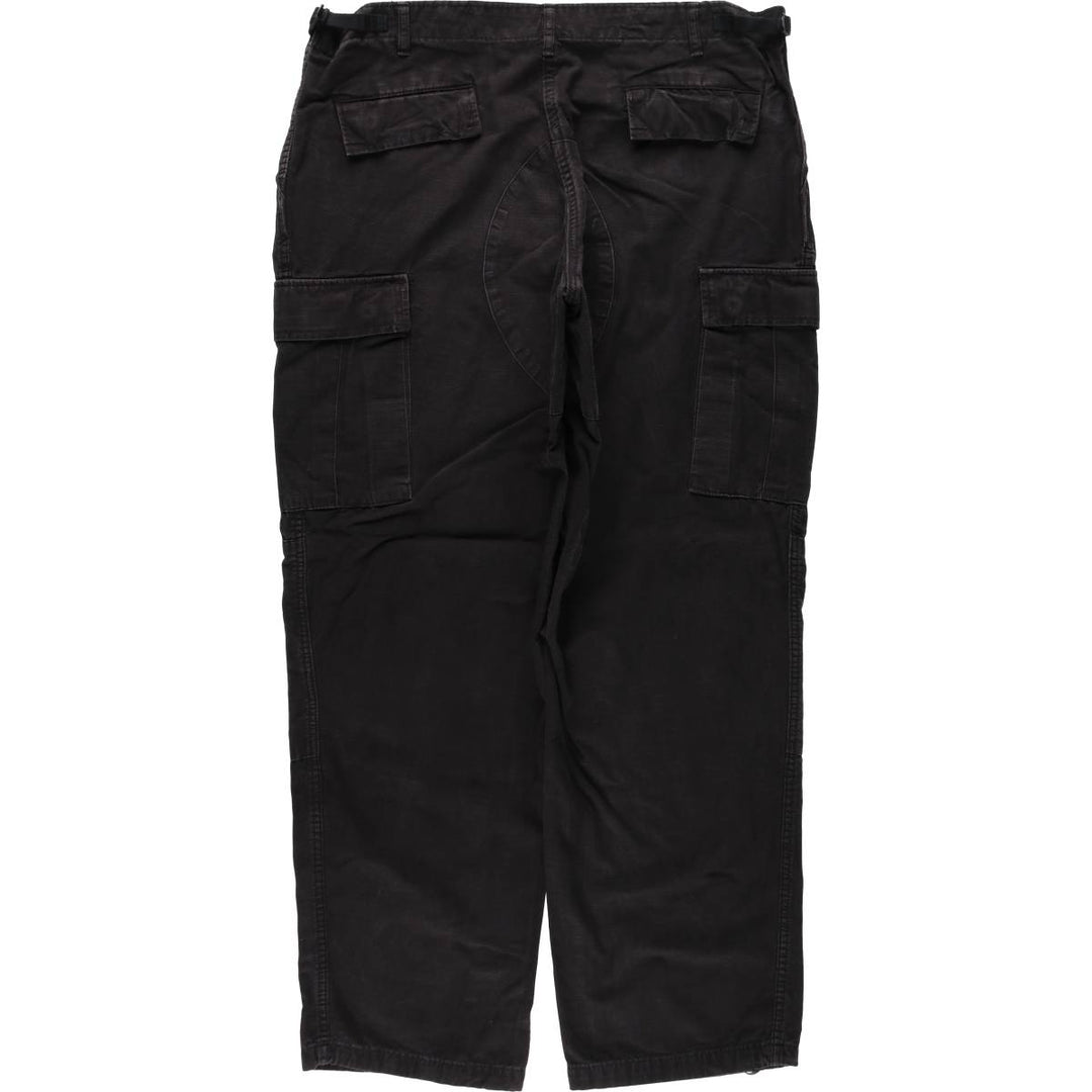 ROTHCO Ripstop Military Cargo Pants Combat Pants Men's W39 (approx.) cotton black type Vintage Second Hand