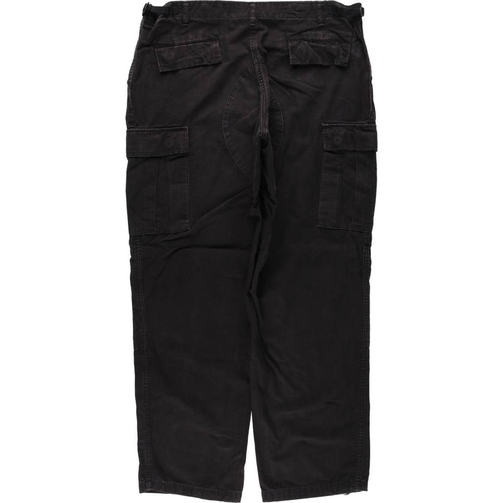 ROTHCO Ripstop Military Cargo Pants Combat Pants Men's W39 (approx.) cotton black type Vintage Second Hand